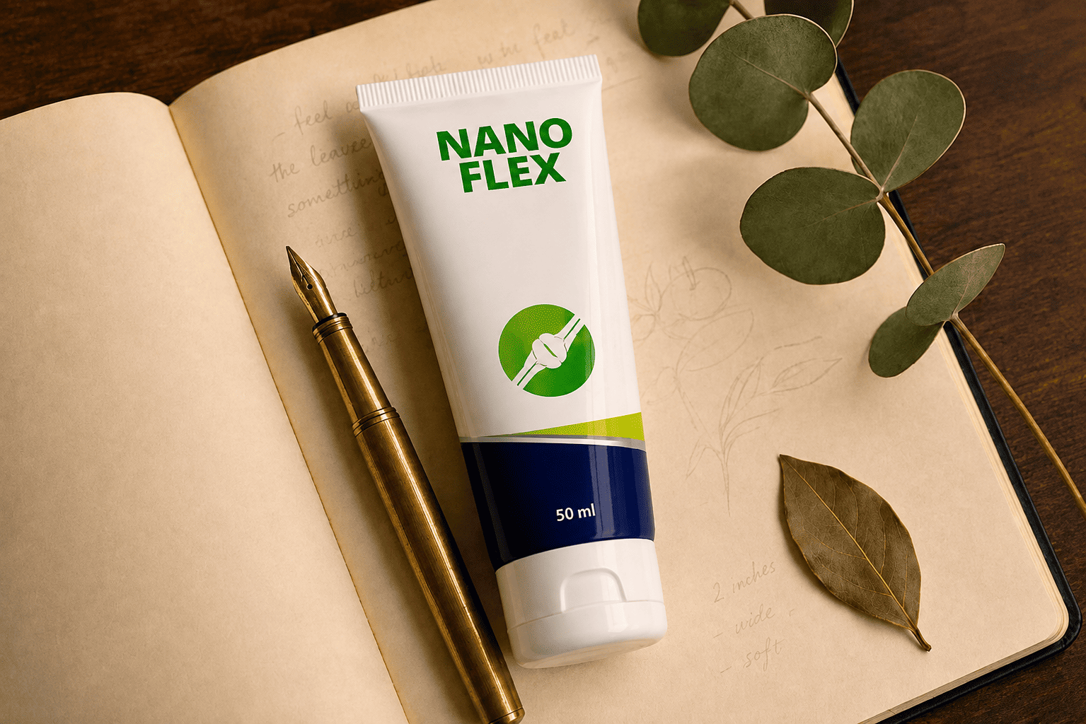 NanoFlex tubus nyitott jegyzeten